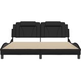  Okvir za krevet Viana bez madraca crni 180x200 cm od umjetne kože | shoptok.hr