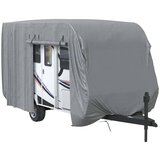 Maison Chic Prevleka za zunanjo pohištvo - Prevleka za prikolico siva 460x250x220 cm netkana tkanina, (21795594) Cene