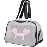 United Pets Mesh Bag ECO - torba za transport psov in mačk - črna/roza | Shoptok.si