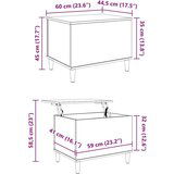  Noćni ormar Staro drvo 60 x 44.5 x 45 cm Konstruirano drvo | shoptok.hr