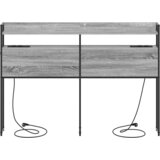 vidaXL Skladiščni naslon Siva sonoma 160 cm Konstruiran les | Shoptok.si
