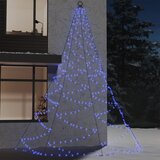 vidaXL Zidno drvce s metalnom kukom i 720 LED žarulja plavo 5 m Cijene