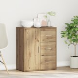 vidaXL Strani šal artisan hrast 60 x 31 x 70 cm Konstruiran les | Shoptok.si