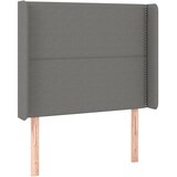  LED uzglavlje tamnosivo 103 x 16 x 118/128 cm od tkanine | shoptok.hr