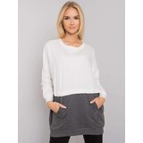 RUE PARIS Sweatshirt-RV-BL-7197.89P-white-grey | Shoptok.si