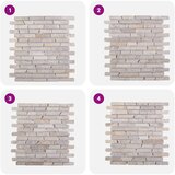 Mozaik pločice Krem 30 x 30 cm Mramor | shoptok.hr