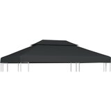 vidaXL Streha za paviljon 2-delna 310 g/m² 4x3 m antracitna Cene