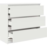  Komoda bela 80x35x76 cm inženirski les | Shoptok.si