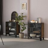 vidaXL Omara 2 kosa rustikalno rjava 72x36x82 cm kovina in MDF Cene