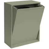 Prašno zelen koš za smeti za ločevanje odpadkov/stenski iz reciklirane plastike Recycling Box –