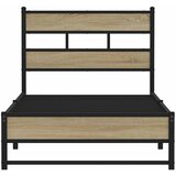  Metalni okvir kreveta bez madraca boja hrasta sonome 90x190 cm | shoptok.hr