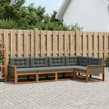  Set vanjskih sofa 5 pcs Prirodna i antracit | Eponuda.com