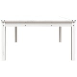  Vrtni stol bijeli 121x82,5x45 cm od masivne borovine | shoptok.hr