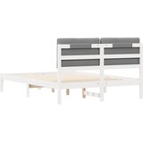  Krevetni okvir s tapiciranim uzglavljem Svijetlo siva Svjetlosiva 195.5 x 145.5 x 84.5 cm | shoptok.hr