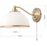 Orion wa 2-1371/1 - zidna lampa old lamp 1xE27/40W/230V bela/mesing | Eponuda.com