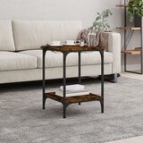  Stolić za kavu boja hrasta 40 x 40 x 55 cm konstruirano drvo | shoptok.hr