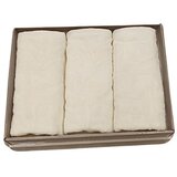 Dekordom peškir flower set 3/1 - 50x90 3pcs - ivory ( 025031 ) cene
