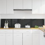  Kuhinjski zid 2 pcs Crna 100 x 40 cm Staklo otporno na udarce | Eponuda.com