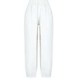 Trendyol Ecru Woven 100% Cotton Trousers | Shoptok.si