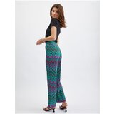 Orsay Pink-Green Ladies Patterned Pants - Women | Shoptok.si