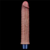 Lovetoy Real Softee Vibrating Dildo 9.5" Brown | Shoptok.si