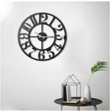 Bystag kovinska stenska ura The Old Times, ø 50 cm | Shoptok.si
