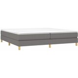  Krevet s oprugama i madracem tamnosivi 200 x 200 cm od tkanine | shoptok.hr