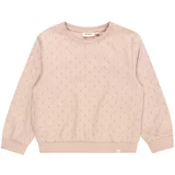 name it Sweater majica 'FANJA' zelena / roza / bijela