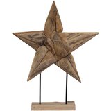  Božićna zvijezda Smeđa 59,5 x 18 x 74 cm Čvrsto teak drvo | shoptok.hr