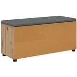  Klupa za hodnik s jastukom Umjetnički hrast 100 x 38 x 46 cm | shoptok.hr