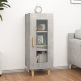  Komoda siva boja betona 34,5x34x90 cm od konstruiranog drva | shoptok.hr