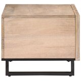  Stolić za kavu bijeli 80x51x40 cm od masivnog drva manga | shoptok.hr