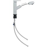 vidaXL Slavina za umivaonik s funkcijom izvlačenja krom 157 x 172 mm | shoptok.hr