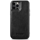 ICARER Etui prevlečen z naravnim usnjem za iPhone 12 Pro Max Leather Oil Wax črn, (21521908) | Shoptok.si