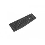 Natec NKL-1950 NAUTILUS, Slim Multimedia Keyboard US, Spill Proof, USB, Black | Eponuda.com