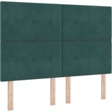  Krevet s podnicom s madracem i klupom tamnozeleni 140x200 cm baršun | shoptok.hr