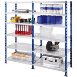eurokraft basic univerzalen sestavljiv regal, stabilen, polica iz jeklene pločevine, vxšxg 1508 x 1050 x 400 mm, osnovni regal | Shoptok.si