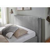Meise Möbel Svetlo siva oblazinjena zakonska postelja s prostorom za shranjevanje z letvenim dnom 140x200 cm Riva – | Shoptok.si