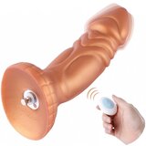 HiSmith HSA71 slightly curved silicone vibrating dildo kliclok 8.25" skin Cene