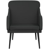  Fotelja crna 63 x 76 x 80 cm od umjetne kože | shoptok.hr