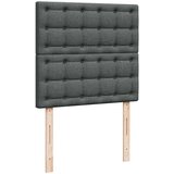 vidaXL Krevet s oprugama i madracem tamnosivi 90x200 cm od tkanine | shoptok.hr