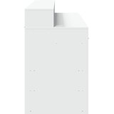  Radni stol s LED svjetlima bijeli 140 x 55 x 91 cm drveni | shoptok.hr