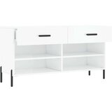 vidaXL Klupa za cipele sjajna bijela 102x35x55 cm konstruirano drvo | shoptok.hr