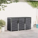  Skladište za kanta za smeće for 3 Bins 240L Nehrđajući čelik - Antracit 3 u