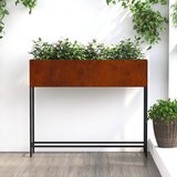  Povišeni Vrtni Planter Rđa 100 x 26 x 82 cm | shoptok.hr