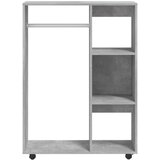  Garderobna omara betonsko siva 80x40x110 cm iverna plošča, (20620769) | Shoptok.si