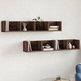 vidaXL Zidni ormarići 2 kom boja hrasta 99x18x16 5cm konstruirano drvo Cijene