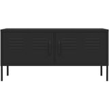 vidaXL TV omarica črna 105x35x50 cm jeklo | Shoptok.si