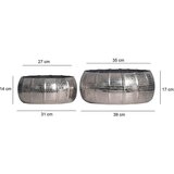 Livetastic Set Dekorativnih Vaz Silver, 2 Kos | Shoptok.si