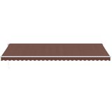 vidaXL Tenda na ručno uvlačenje s LED smeđa 600x350 cm | shoptok.hr